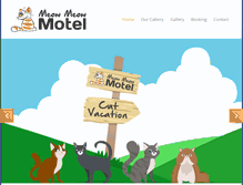 Tablet Screenshot of meowmeowmotel.co.nz